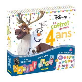 Le coffret de mes 4 ans (Olaf et Sven) - Avec 1 jeu de mistigri, 1 jeu de mime, 1 jeu de plateau