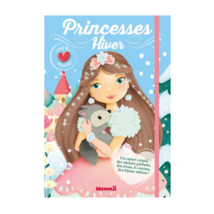 Princesses Hiver - Avec un carnet créatif, des stickers pailletés, des strass, 6 crayons, des bijoux tattoos !